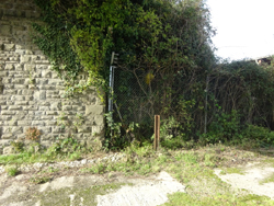 docks, road & rail swing bridge, abutment